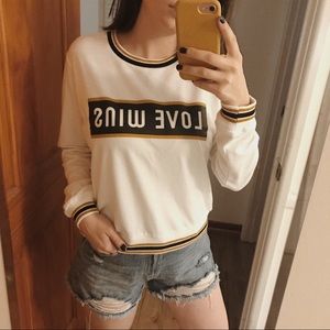 Love Wins Striped Sweater